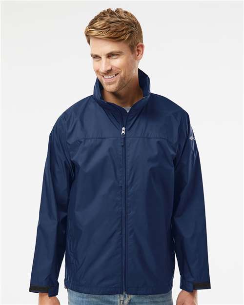 Columbia 212476 Men's Glennaker Lake II Rain Jacket - Collegiate Navy - model front