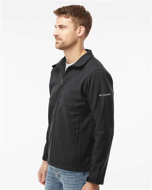 Columbia 212483 Men's Ascender Soft Shell Jacket - Black - model side