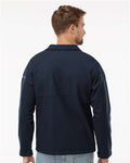 Columbia 212483 Men's Ascender Soft Shell Jacket - Collegiate Navy - model back