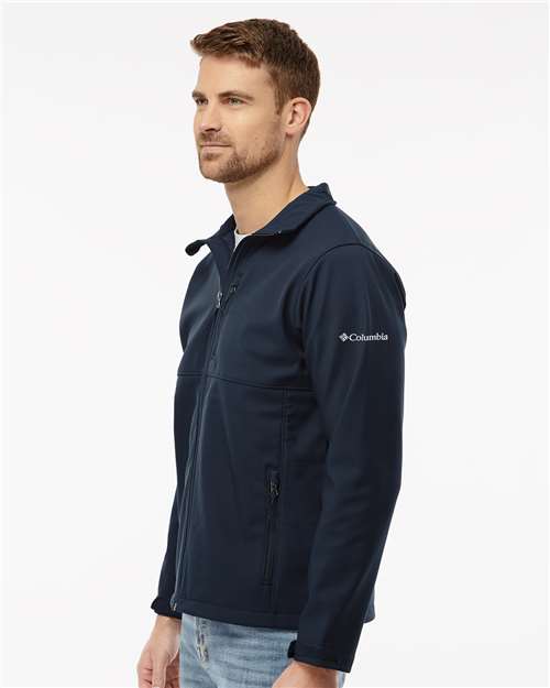 Columbia 212483 Men's Ascender Soft Shell Jacket - Collegiate Navy - model side