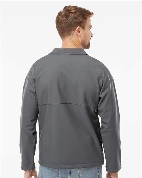 Columbia 212483 Men's Ascender Soft Shell Jacket - Graphite - model back