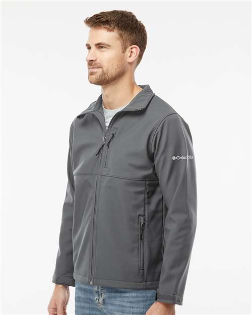 Columbia 212483 Men's Ascender Soft Shell Jacket - Graphite - model side