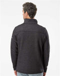 Columbia 212487 Men's Great Hart Mountain III Half-Zip Pullover - Black Heather - model back