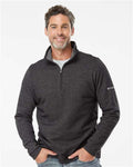 Columbia 212487 Men's Great Hart Mountain III Half-Zip Pullover - Black Heather - model front