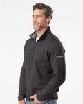 Columbia 212487 Men's Great Hart Mountain III Half-Zip Pullover - Black Heather - model side