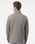 Columbia 212487 Men's Great Hart Mountain III Half-Zip Pullover - Boulder Heather - model back