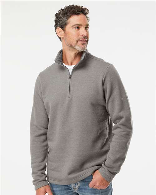 Columbia 212487 Men's Great Hart Mountain III Half-Zip Pullover - Boulder Heather - model front