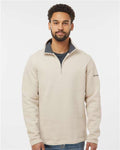 Columbia 212487 Men's Great Hart Mountain III Half-Zip Pullover - Dark Stone Heather - model front