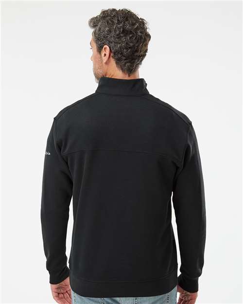 Columbia 212475 Men's Hart Mountain II Half-Zip Pullover - Black - model back