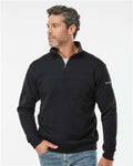 Columbia 212475 Men's Hart Mountain II Half-Zip Pullover - Black - model front