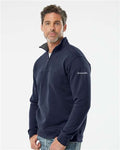 Columbia 212475 Men's Hart Mountain II Half-Zip Pullover - Collegiate Navy - model side