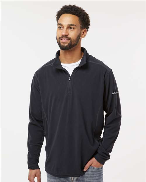 Columbia 212469 Men's Klamath Range II Half-Zip Pullover - Black - model front