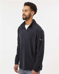 Columbia 212469 Men's Klamath Range II Half-Zip Pullover - Black - model side