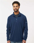 Columbia 212469 Men's Klamath Range II Half-Zip Pullover - Collegiate Navy - model front