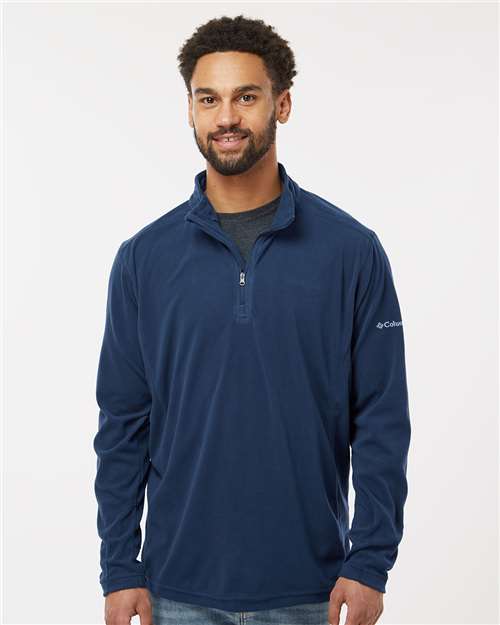 Columbia 212469 Men's Klamath Range II Half-Zip Pullover - Collegiate Navy - model front