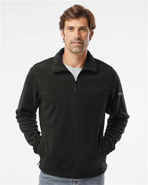 Columbia 212478 Men's Steens Mountain Full Zip 2.0 Jacket - Black - model front