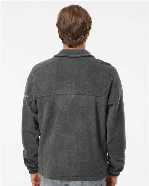 Columbia 212478 Men's Steens Mountain Full Zip 2.0 Jacket - Charcoal Heather - model back