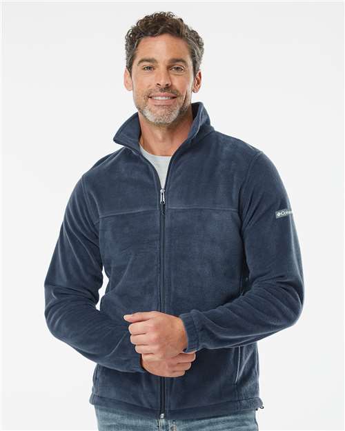 Columbia 212478 Men's Steens Mountain Full Zip 2.0 Jacket - Collegiate Navy - model front