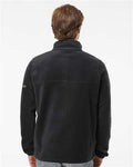 Columbia 212486 Men's Steens Mountain Fleece Half-Zip Pullover - Black - model back