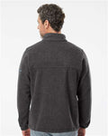 Columbia 212486 Men's Steens Mountain Fleece Half-Zip Pullover - Charcoal Heather - model back