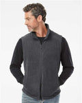 Columbia 212488 Men's Steens Mountain Vest - Charcoal Heather - model front