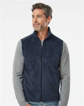 Columbia 212488 Men's Steens Mountain Vest - Collegiate Navy - model front