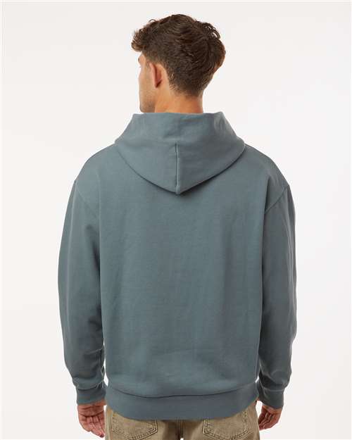 Independent Trading Co. IND280SL Unisex Avenue Midweight Hooded Sweatshirt - Blue Magic - model back