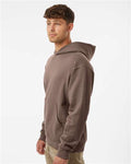 Independent Trading Co. IND280SL Unisex Avenue Midweight Hooded Sweatshirt - Clay - model side