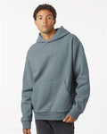 Independent Trading Co. IND420XD Unisex Mainstreet Heavyweight Hooded Sweatshirt - Blue Magic - model front