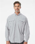 Columbia 212463 Men's PFG Bahama II Shirt - Cool Grey - model front