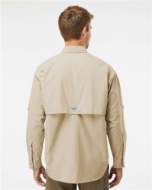 Columbia 212463 Men's PFG Bahama II Shirt - Fossil - model back