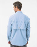 Columbia 212463 Men's PFG Bahama II Shirt - Sail - model back