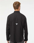 Columbia 212467 Men's PFG Tamiami II Shirt - Black - model back