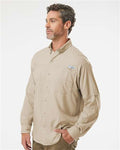 Columbia 212467 Men's PFG Tamiami II Shirt - Fossil - model side