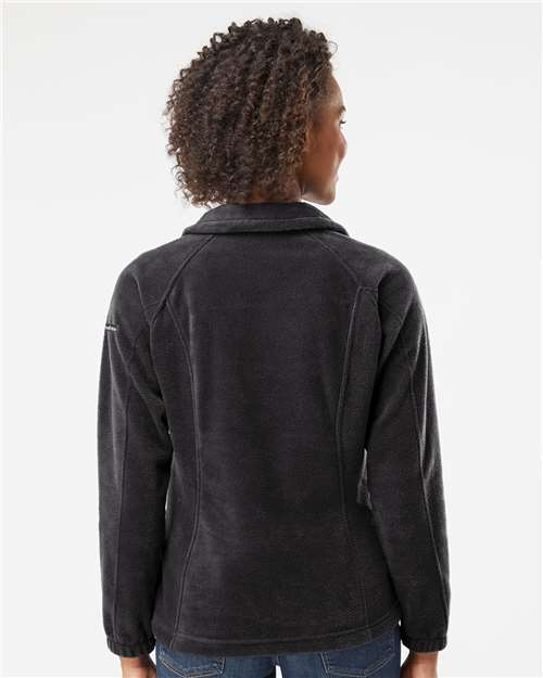 Columbia 212470 Women’s Benton Springs Fleece Full-Zip Jacket - Black - model back