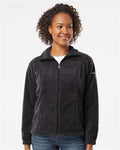 Columbia 212470 Women’s Benton Springs Fleece Full-Zip Jacket - Black - model front