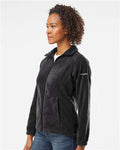 Columbia 212470 Women’s Benton Springs Fleece Full-Zip Jacket - Black - model side
