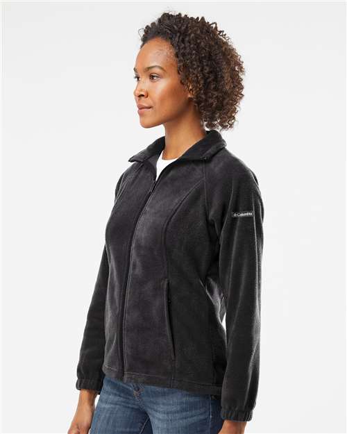 Columbia 212470 Women’s Benton Springs Fleece Full-Zip Jacket - Black - model side
