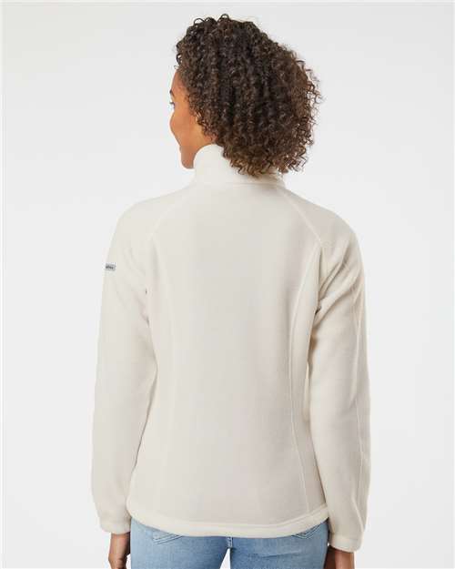 Columbia 212470 Women’s Benton Springs Fleece Full-Zip Jacket - Chalk - model back