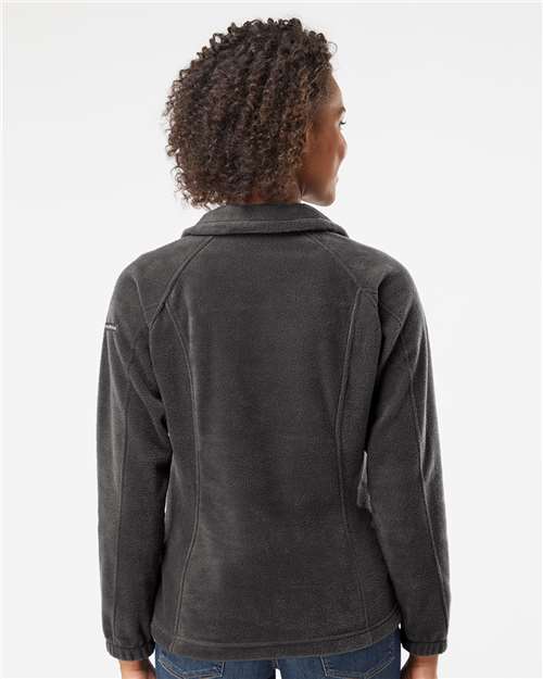 Columbia 212470 Women’s Benton Springs Fleece Full-Zip Jacket - Charcoal Heather - model back