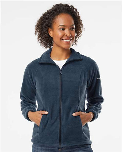 Columbia 212470 Women’s Benton Springs Fleece Full-Zip Jacket - Columbia Navy - model front