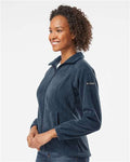 Columbia 212470 Women’s Benton Springs Fleece Full-Zip Jacket - Columbia Navy - model side