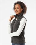 Columbia 212471 Women’s Benton Springs Fleece Vest - Charcoal Heather - model side