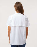 Columbia 212473 Women's PFG Bahama Short Sleeve Shirt - White - model back