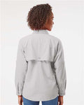 Columbia 212474 Women's PFG Bahama Shirt - Cool Grey - model back