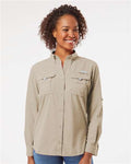 Columbia 212474 Women's PFG Bahama Shirt - Fossil - model front