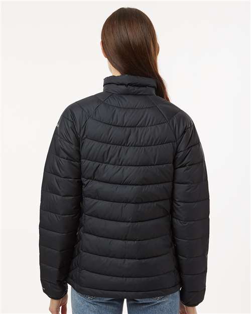 Columbia 212490 Women's Powder Lite II Full Zip Jacket - Black - model back