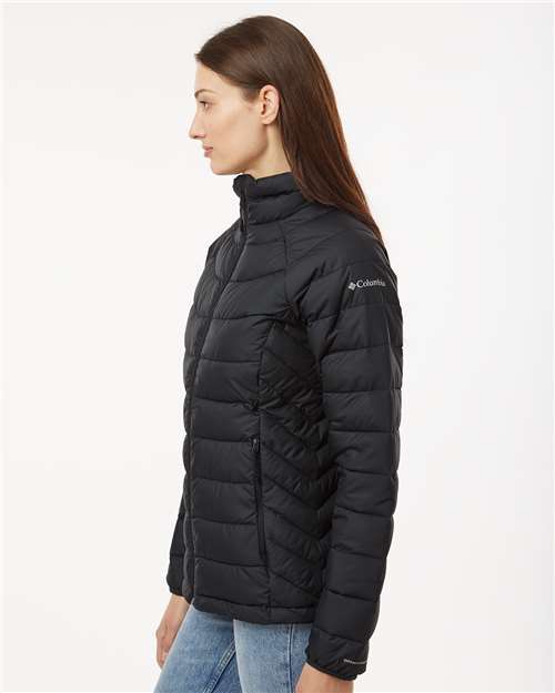 Columbia 212490 Women's Powder Lite II Full Zip Jacket - Black - model side