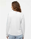Columbia 212485 Women's PFG Tidal Tee II Long Sleeve - White/ Cirrus Grey - model back
