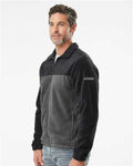 Columbia 212478 Men's Steens Mountain Full Zip 2.0 Jacket - Black/ Grill - model side